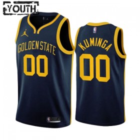 Dres Golden State Warriors Jonathan Kuminga 00 Jordan 2022-23 Statement Edition Navy Swingman - Dječji